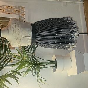 Papaya Black Tan and gray mini dress w/ adjustable straps